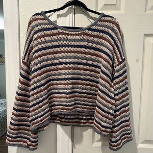 CJLA Braelyn Striped Knit Sweater